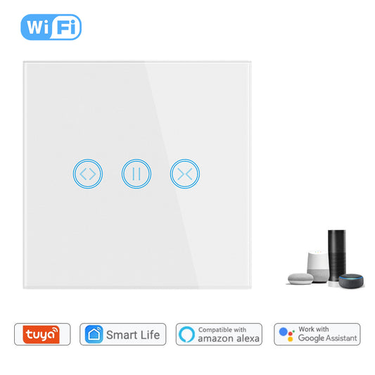 Wi-Fi Smart Curtain Switch Works With Alexa Google Home Tuya Smartlife