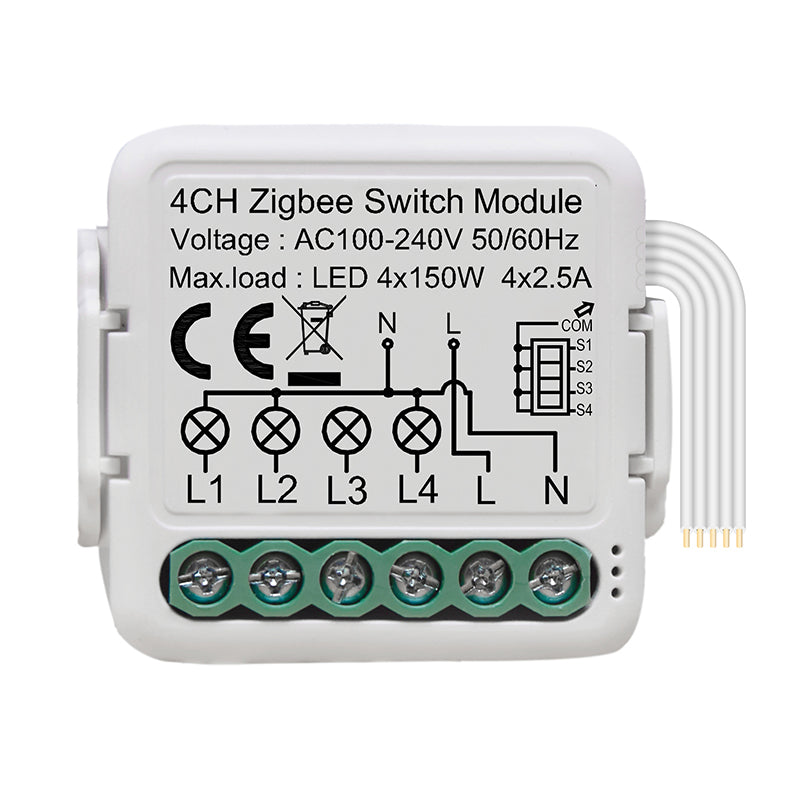 Zigbee Smart Switch Relay Module Works with Alexa Google Home Smartlife Tuya