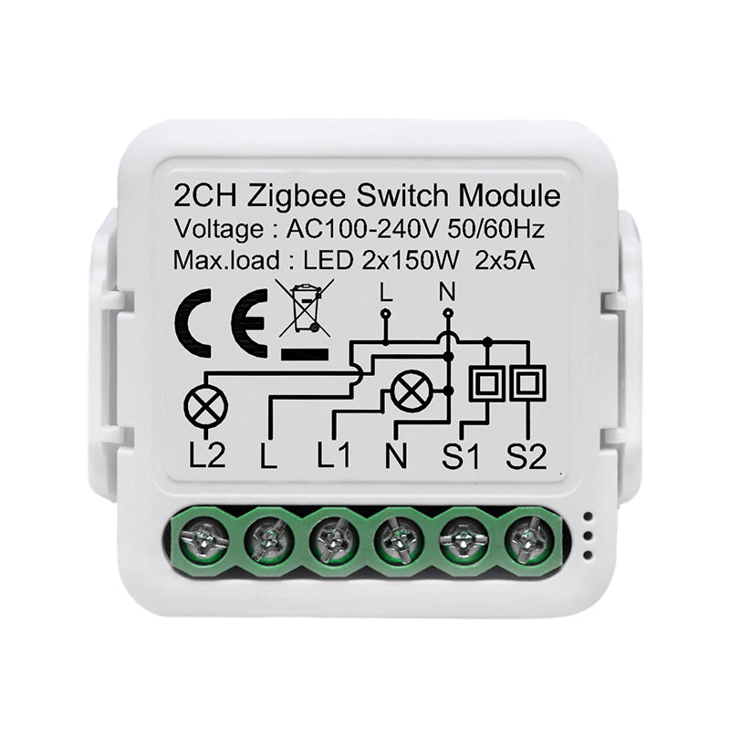 Zigbee Smart Switch Relay Module Works with Alexa Google Home Smartlife Tuya