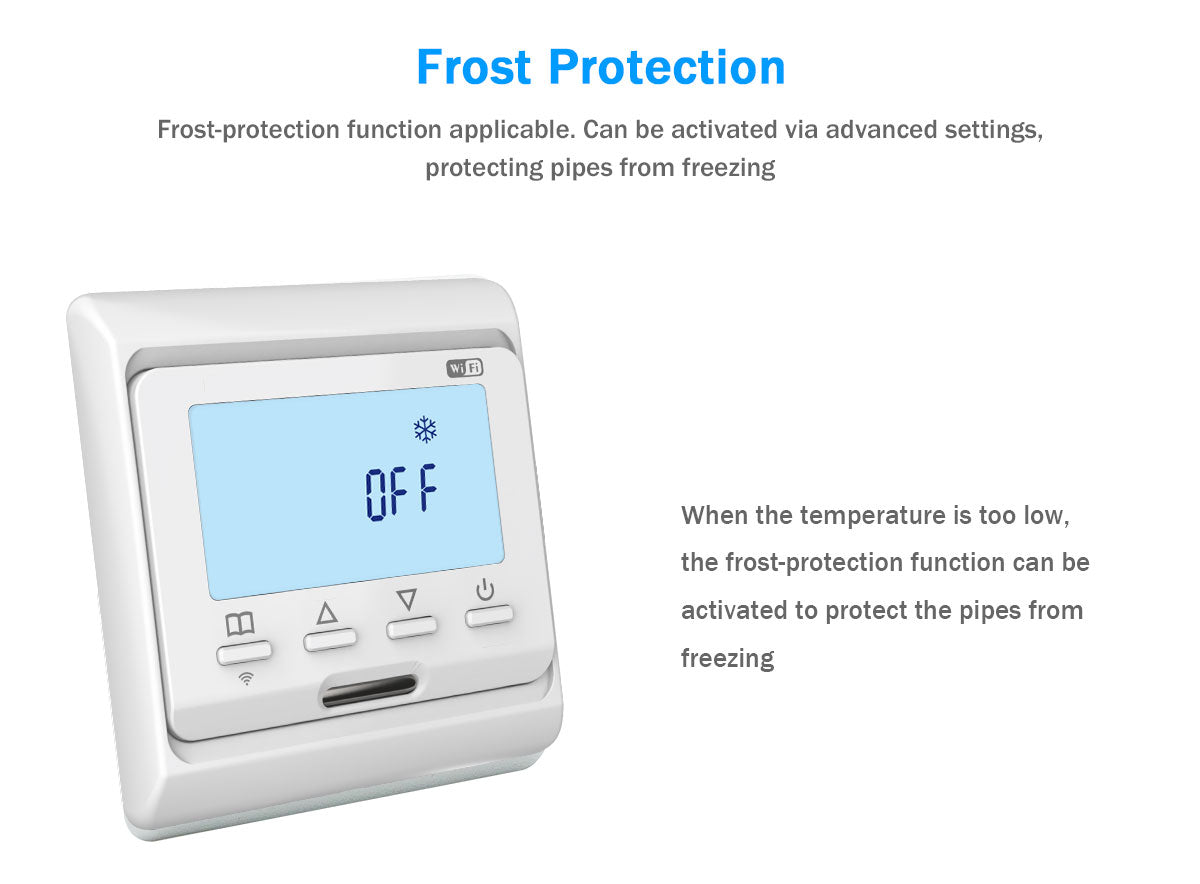Tuya Smart Wi-Fi Thermostat with LCD Digital Display