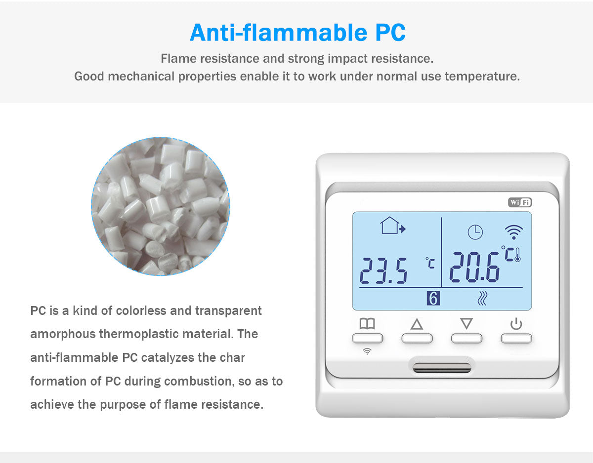 Tuya Smart Wi-Fi Thermostat with LCD Digital Display