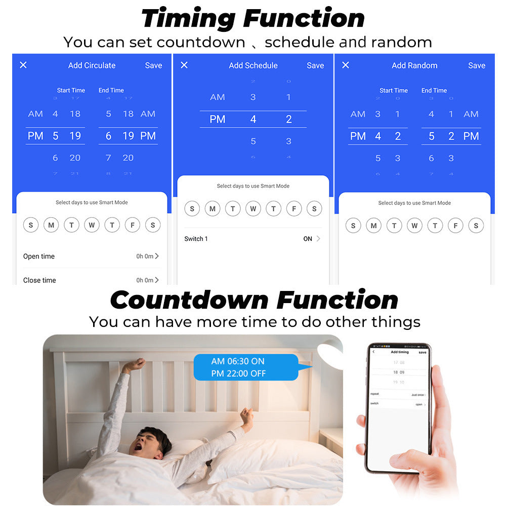 Wi-Fi Smart Plug UK 16A/20A Power Monitor Works with Alexa Google Home Tuya Smartlife
