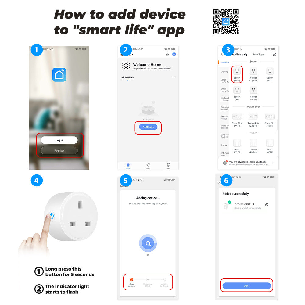 Wi-Fi Smart Plug UK 16A/20A Power Monitor Works with Alexa Google Home Tuya Smartlife