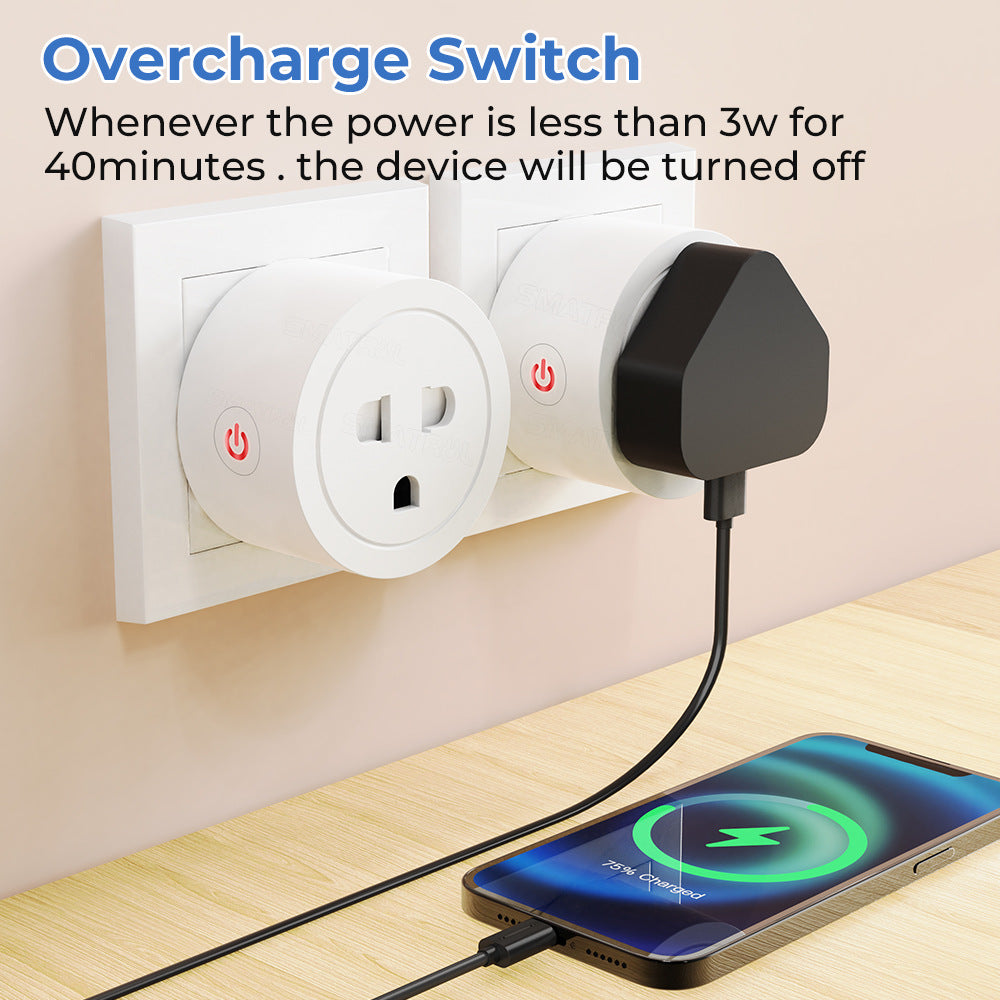 Wi-Fi Smart Plug Vietnam Socket 16A/20A Power Monitor Works with Alexa Google Home Tuya Smartlife