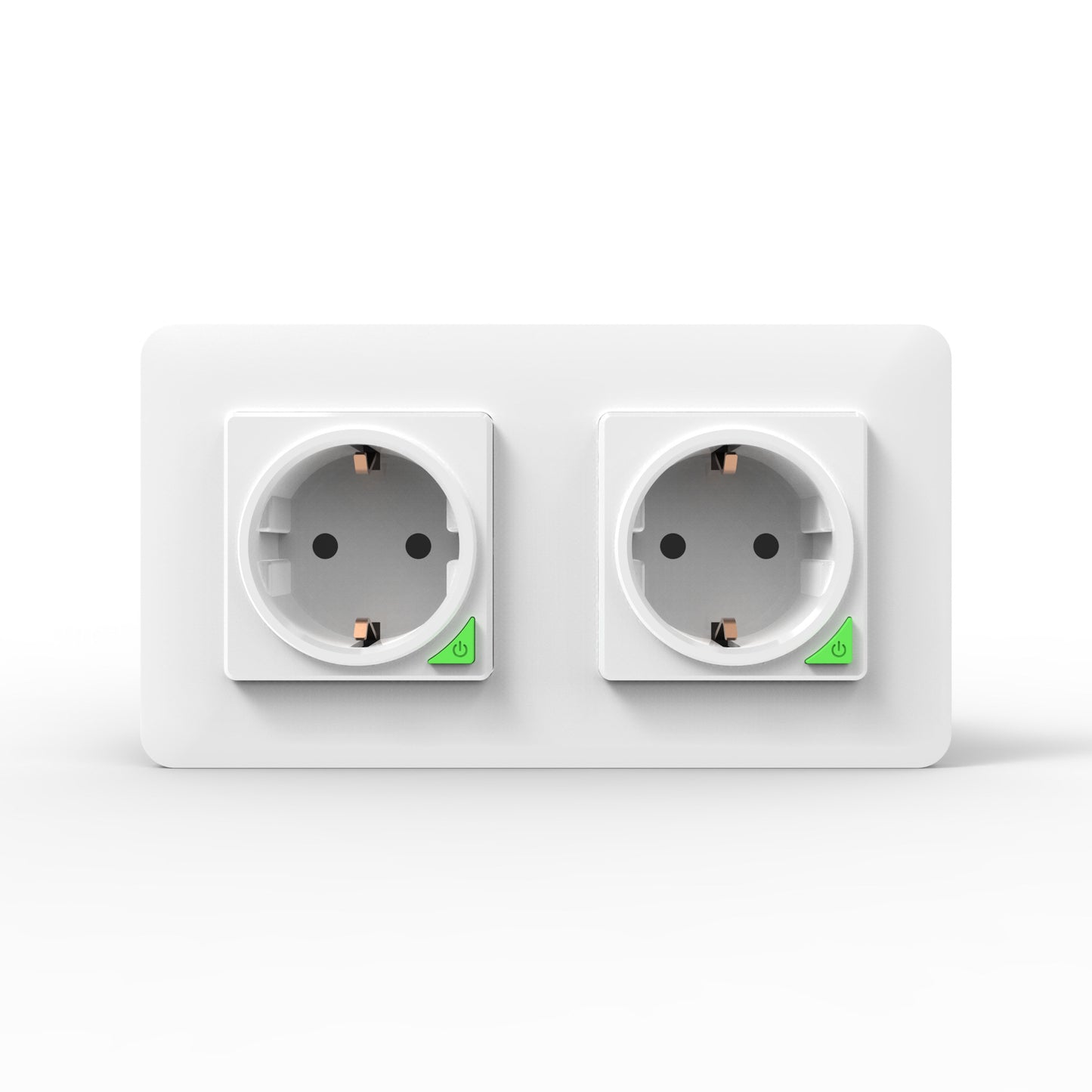 Wi-Fi Smart Power Socket EU 16A Power Consumption 2 Outlets Works with Alexa Google Home Tuya Smart Life