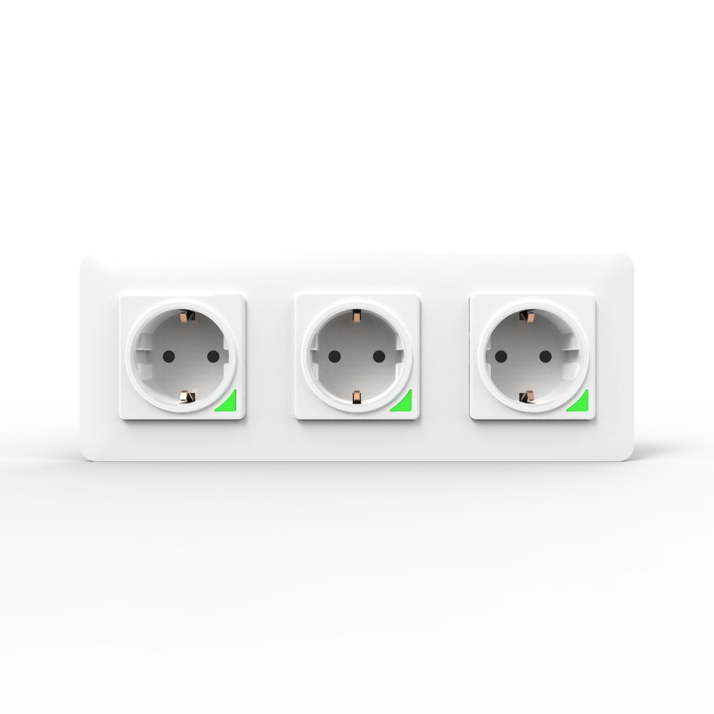 Wi-Fi Smart Power Socket EU 16A Power Consumption 3 Outlets Works with Alexa Google Home Tuya Smart Life