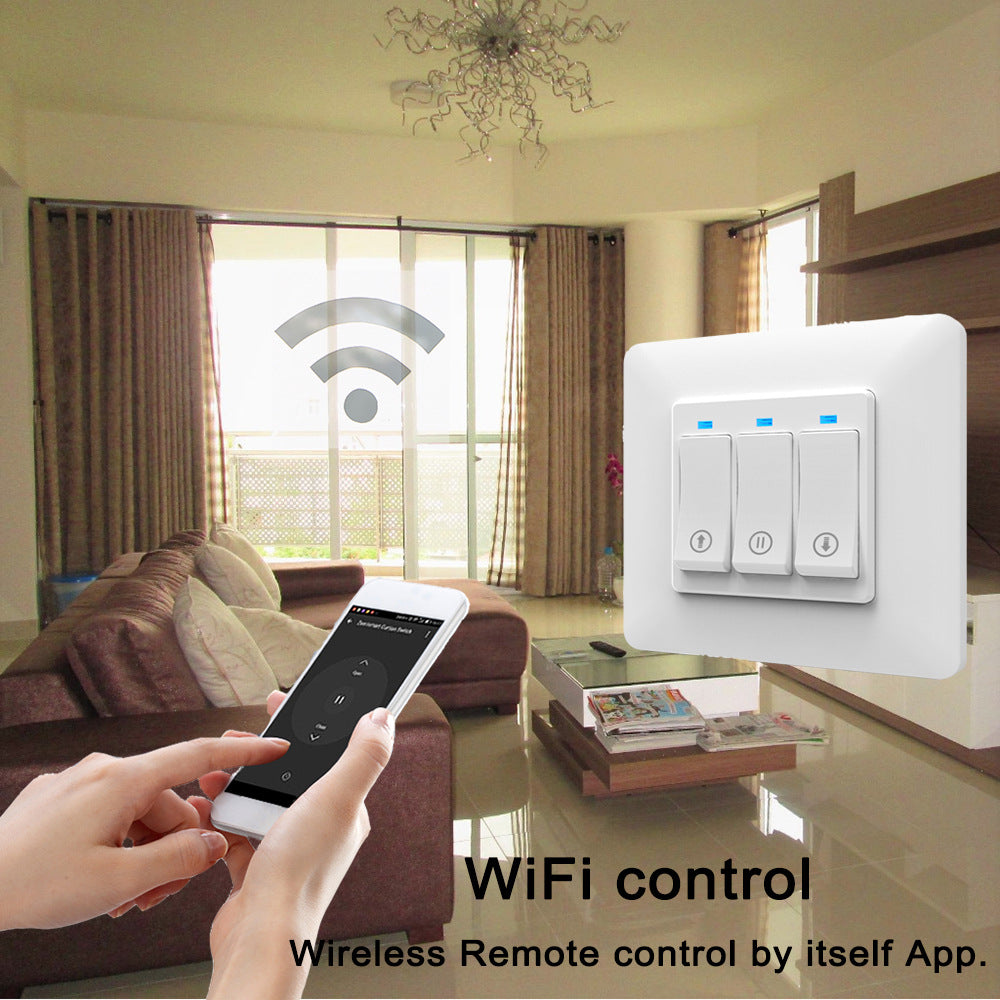 Wi-Fi Smart Curtain Switch Works with Alexa Google Home Tuya Smart Life