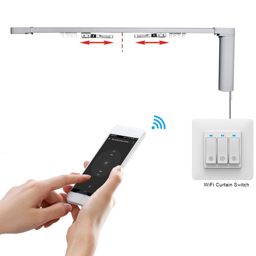 Wi-Fi Smart Curtain Switch Works with Alexa Google Home Tuya Smart Life