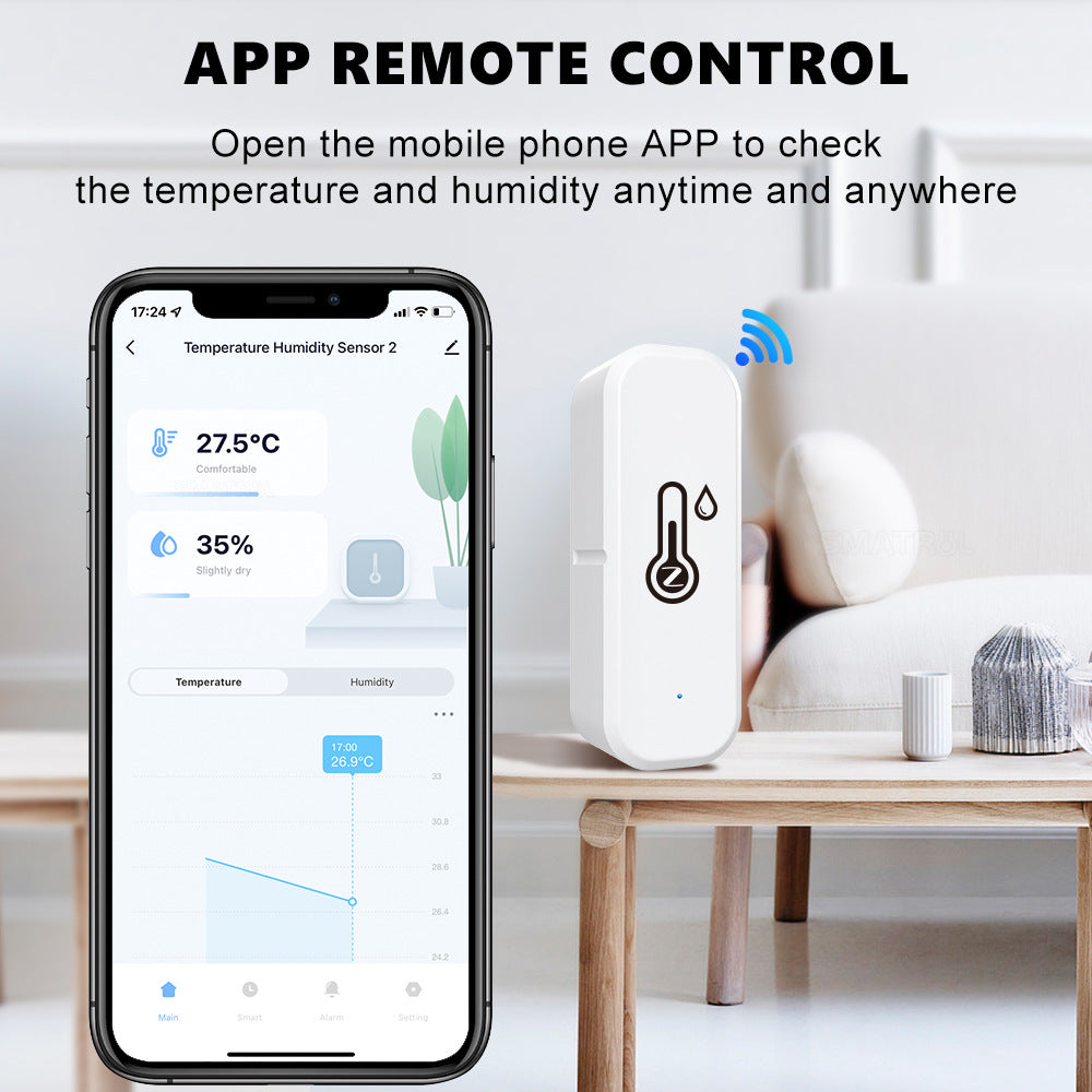 Wi-Fi / Zigbee Smart Temperature and Humidity Sensor