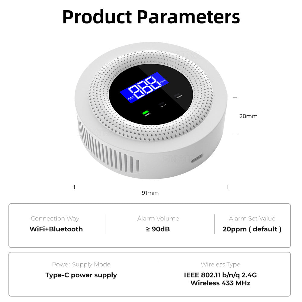 Tuya Wi-Fi Smart Gas Sensor