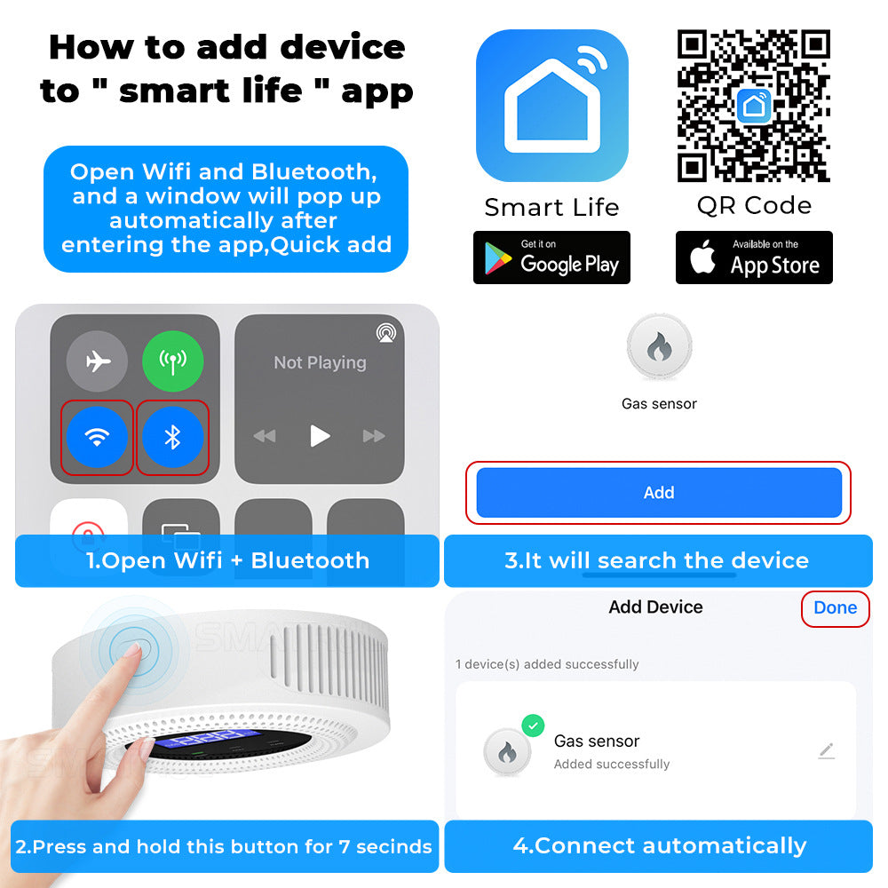Tuya Wi-Fi Smart Gas Sensor