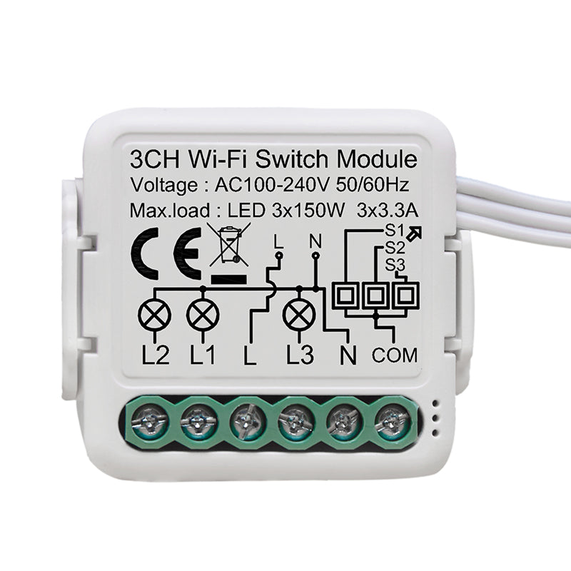 Tuya Smart Wi-Fi Relay Switch Module Works with Alexa Google Home Smartlife