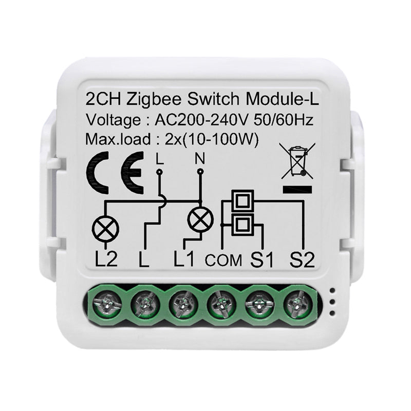 Zigbee Smart Switch Relay Module No Neutral Works with Alexa Google Home Smartlife Tuya