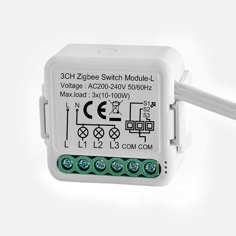 Zigbee Smart Switch Relay Module No Neutral Works with Alexa Google Home Smartlife Tuya