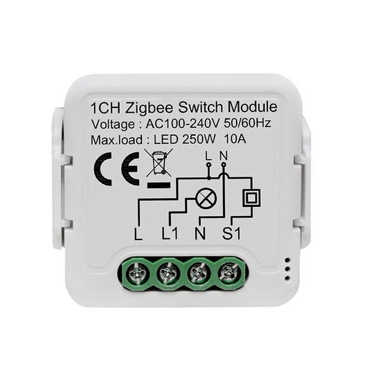 Zigbee Smart Switch Relay Module Works with Alexa Google Home Smartlife Tuya