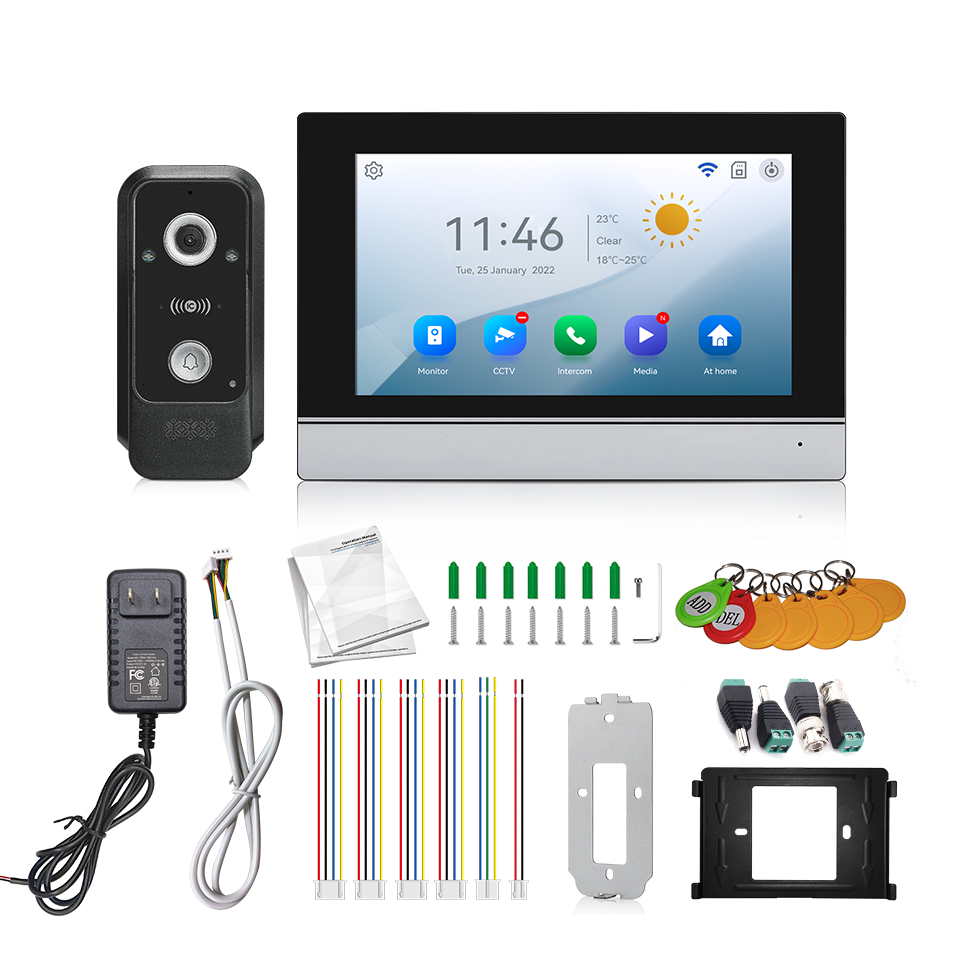 Tuya Wi-Fi Smart 1080P Video Door Phone IP65 Waterproof Motion Detection Unlock