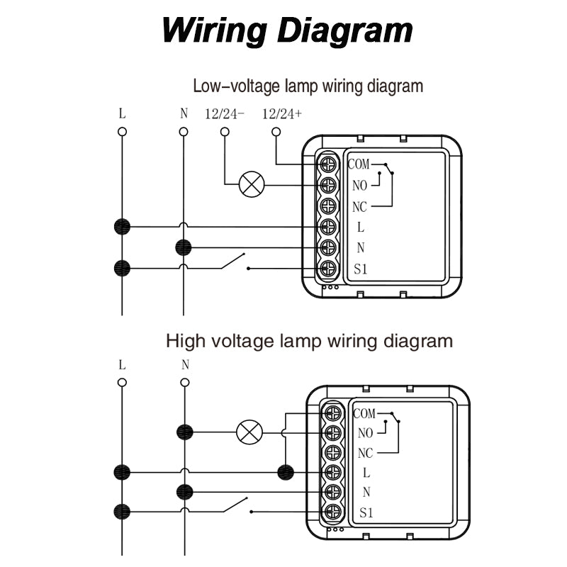 Zigbee Smart Dry Contact Relay Module Works with Alexa Google Home Tuya Smartlife