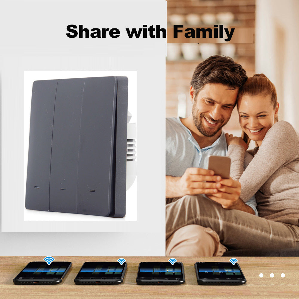 Tuya Wi-Fi Smart Switch No Neutral Works with Alexa Google Home Smartlife Yandex