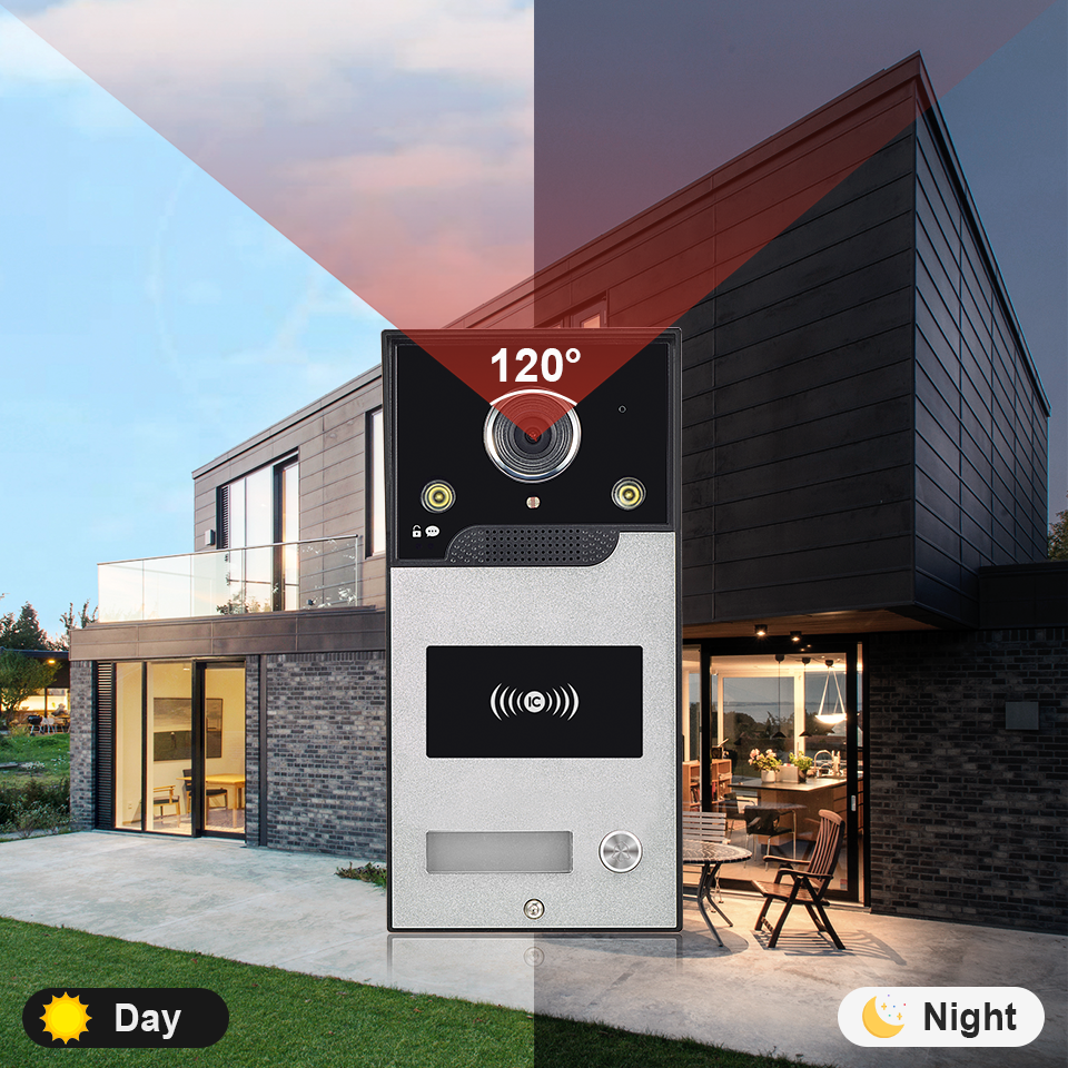 Tuya Wi-Fi Smart Video Door Phone  1080P 7-inch IPS Touch Screen IP65 Waterproof Motion Detection Unlock