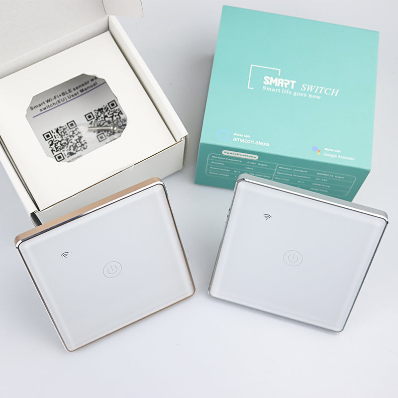 Tuya Wi-Fi Smart Touch Light Switch With Metal Frame