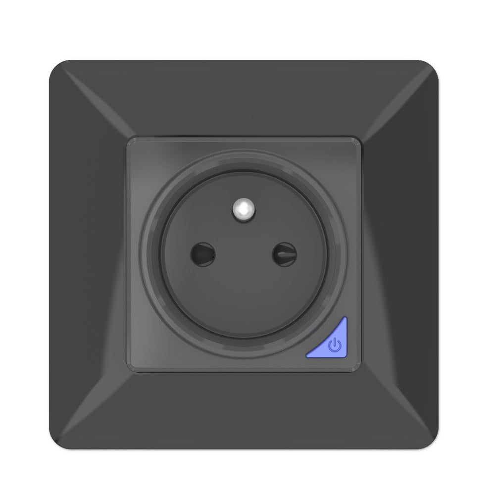 Wi-Fi Smart Power Socket EU France UK 16A Power Consumption Works with Alexa Google Home Tuya Smart Life