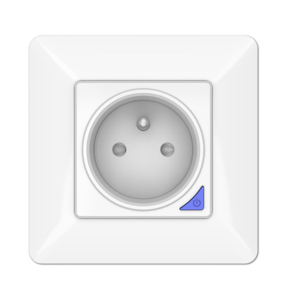 Wi-Fi Smart Power Socket EU France UK 16A Power Consumption Works with Alexa Google Home Tuya Smart Life
