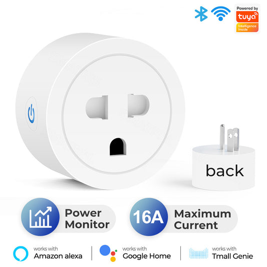 Wi-Fi Smart Plug Vietnam Socket 16A/20A Power Monitor Works with Alexa Google Home Tuya Smartlife