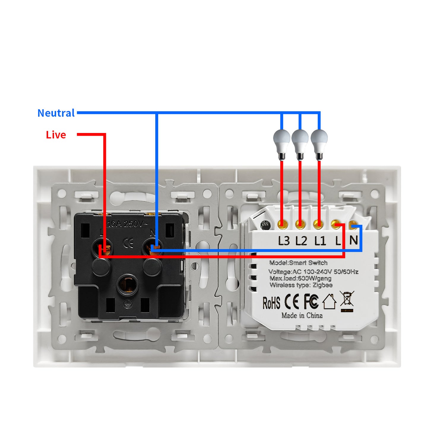 zigbee smart switch socket