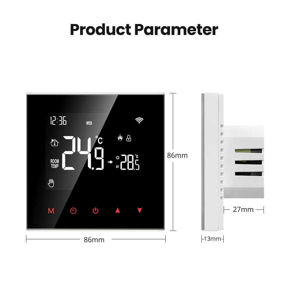 Tuya Wi-Fi Smart Thermostat Works with Alexa Google Home