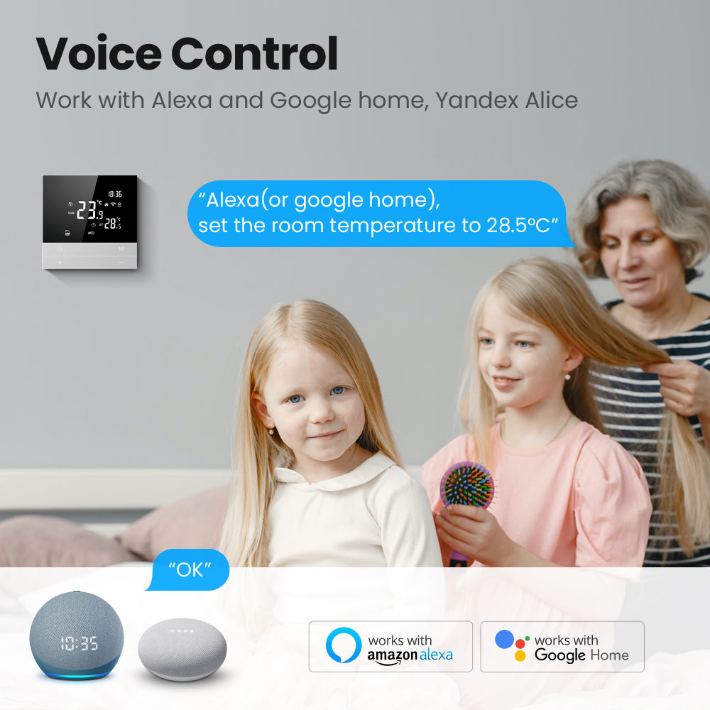 Tuya Smart Wi-Fi Thermostat Works with Alexa Google Home