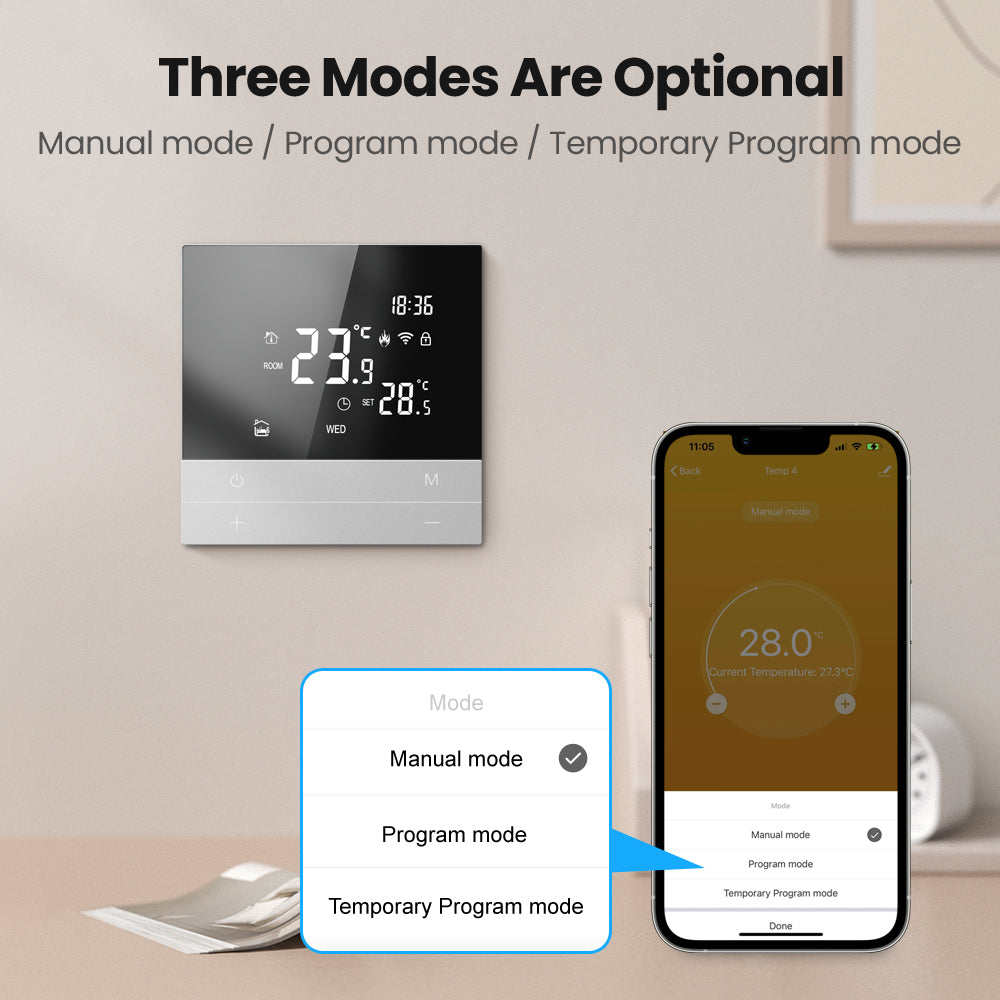 Tuya Smart Wi-Fi Thermostat Works with Alexa Google Home