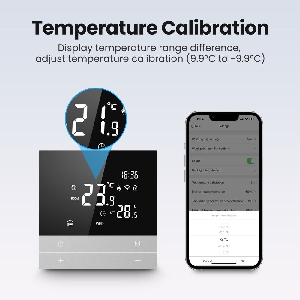 Tuya Smart Wi-Fi Thermostat Works with Alexa Google Home