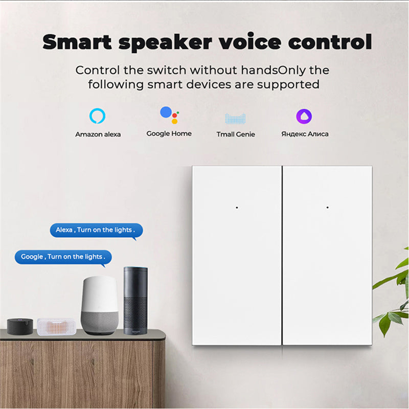 Wi-Fi Smart Switch Compatible with Alexa Google Home Tuya Smart life