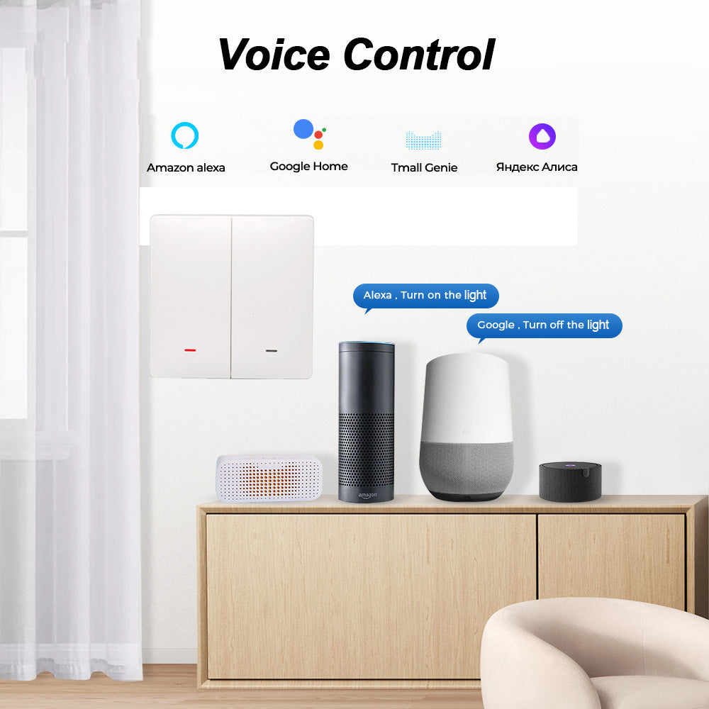 Zigbee Smart Light Switch Neutral Wire Required Works with Alexa Google Home Tuya Smartlife