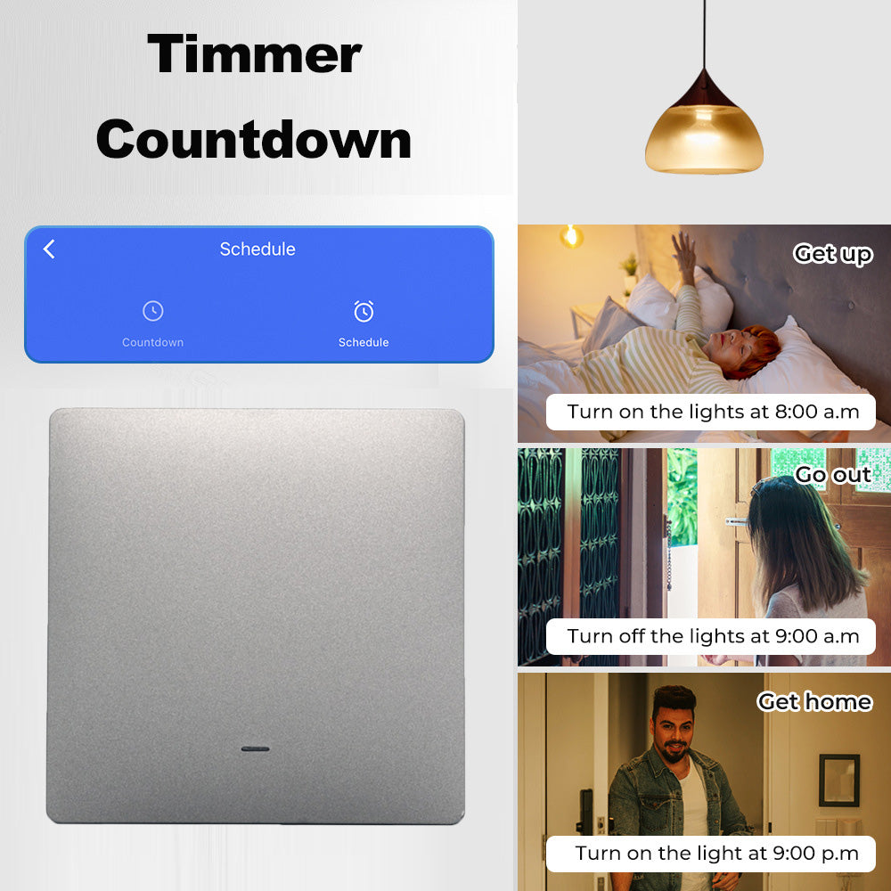 Tuya Wi-Fi Smart Switch No Neutral Works with Alexa Google Home Smartlife Yandex