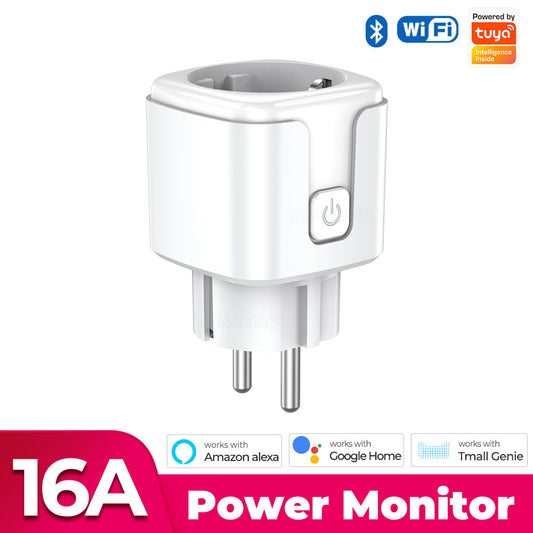 Wi-Fi Smart Plug EU 16A/20A Power Monitor Works with Alexa Google Home Tuya Smartlife