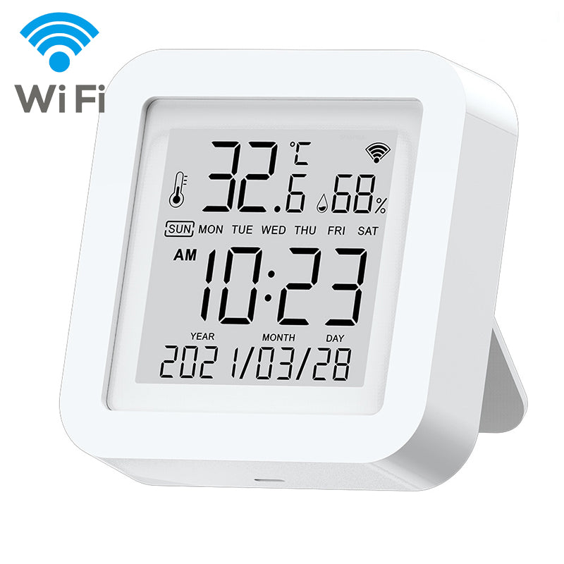 Tuya Wifi Temperature Humidity Sensor Alarm Smart Home Indoor