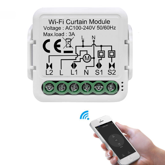 Wi-Fi Smart Curtain Switch Module Relay Tuya Smartlife Alexa Google Home