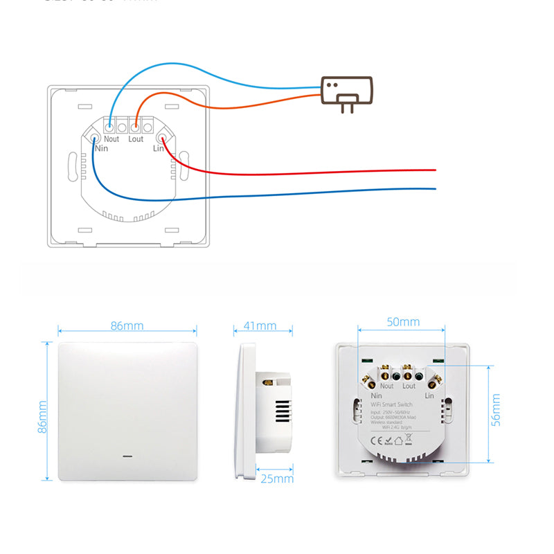 Wi-Fi Smart Water Heater Boiler Switch 30A