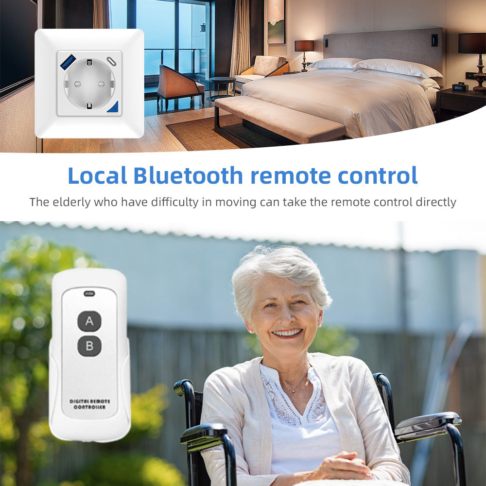 Wi-Fi Smart Power Socket EU Remote Control 16A Power Consumption Works with Alexa Google Home Tuya Smart Life