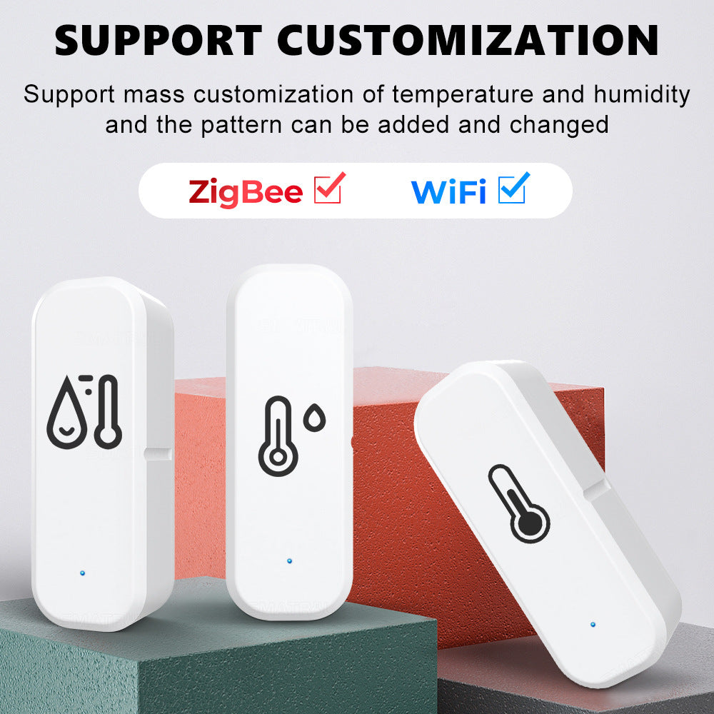 Wi-Fi / Zigbee Smart Temperature and Humidity Sensor