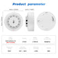 Tuya Wi-Fi Smart Smoke Detector with Temperature And Humidity Sensor 3 In 1