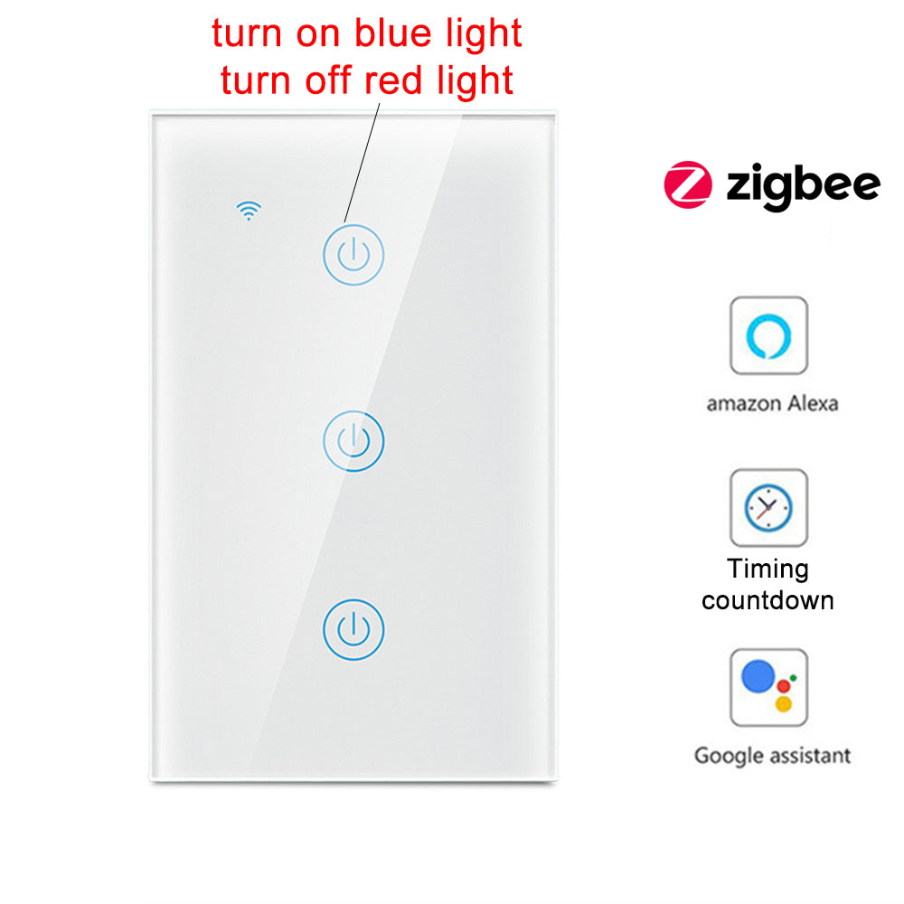 Zigbee Smart Light Touch Switch US Standard Alexa Google Home Tuya Smart Life