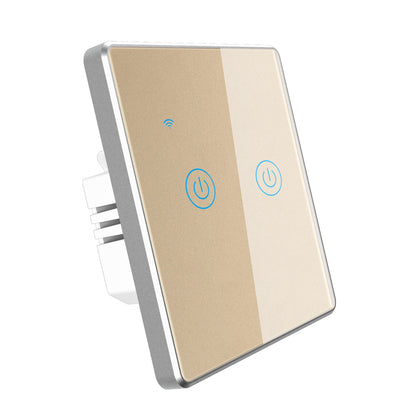 Interruptor de luz táctil inteligente Tuya Wi-Fi con marco de metal
