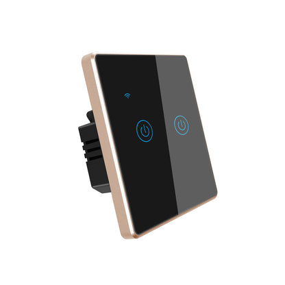 Interruptor de luz táctil inteligente Tuya Wi-Fi con marco de metal