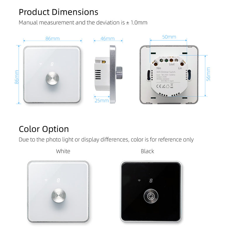 Wi-Fi Smart Knob Dimmer Switch