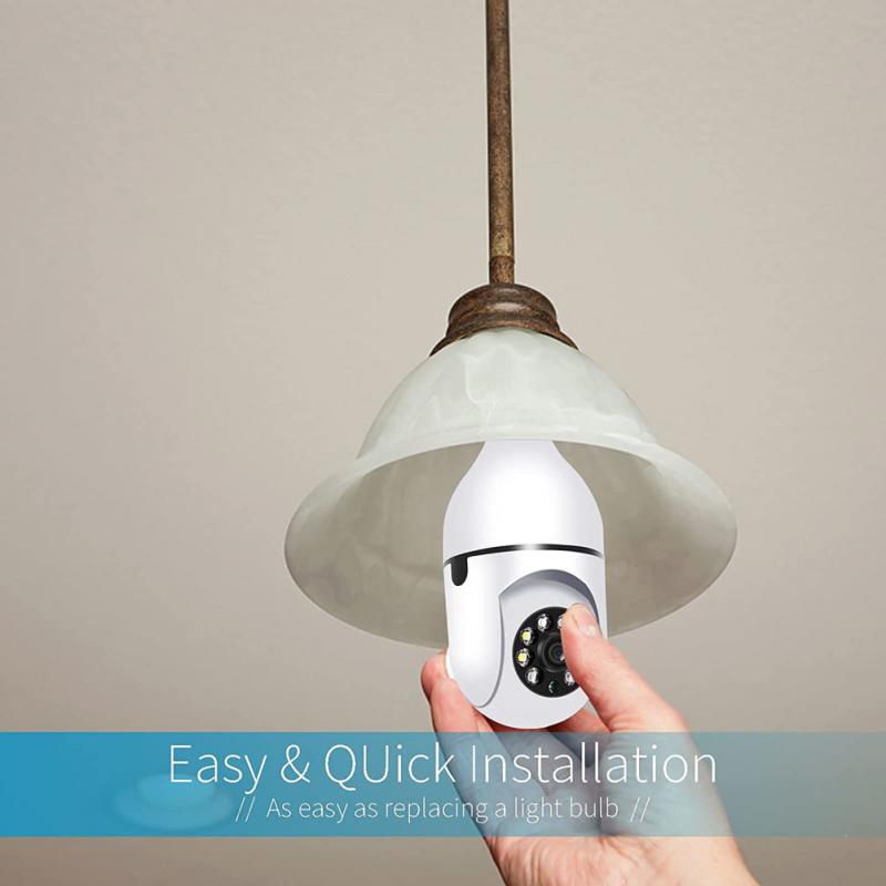 Tuya Wi-Fi 360 Degree Panoramic Light Bulb Camera 2MP