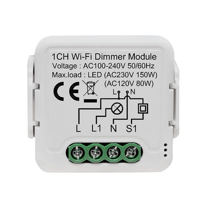 Wi-Fi Smart Dimmer Switch Relay Module Tuya Smartlife Alexa Google Home