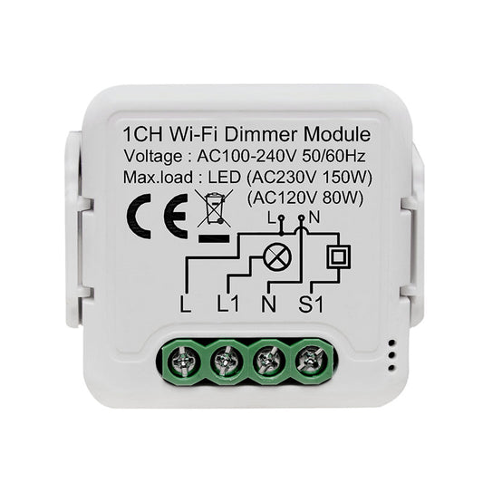 Wi-Fi Smart Dimmer Switch Relay Module Tuya Smartlife Alexa Google Home