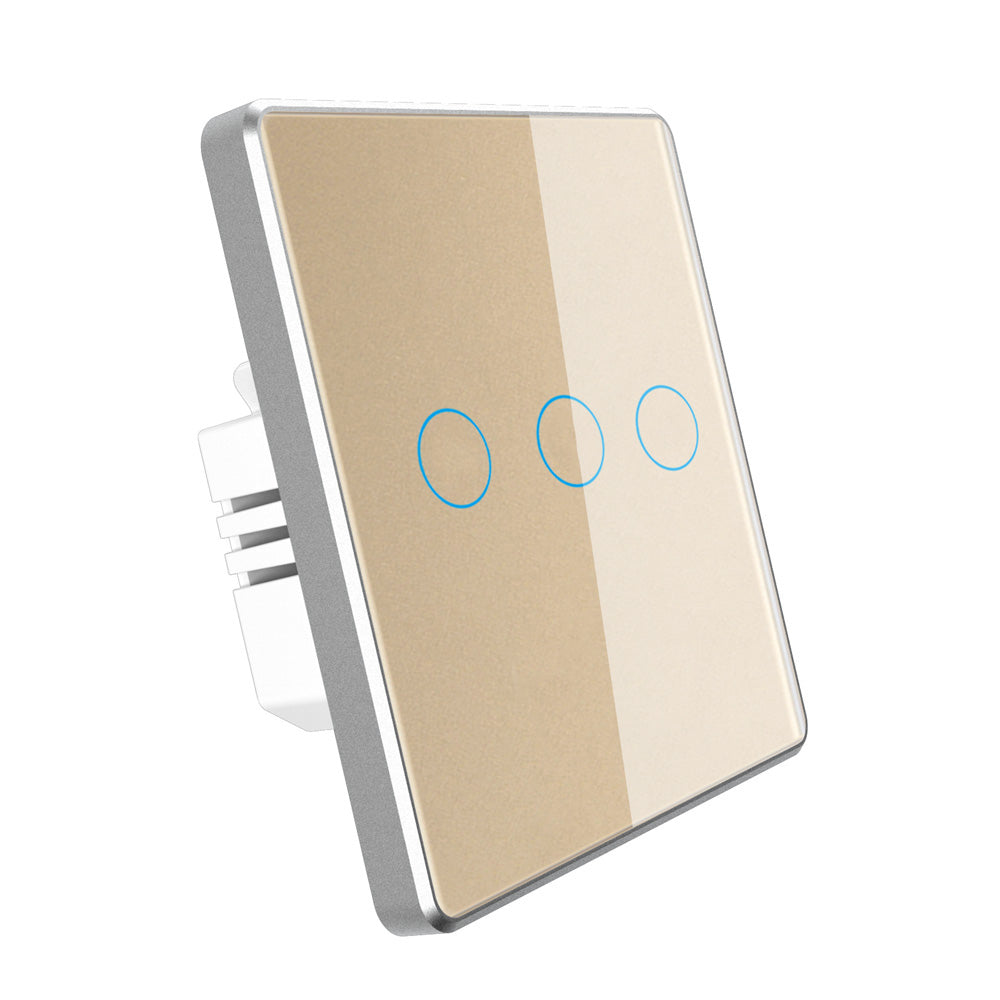 Zigbee Smart Touch Light Switch With Metal Frame